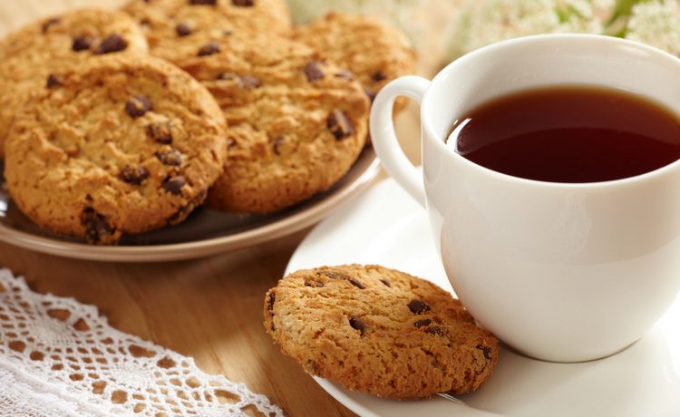 gourmandise avec un thé