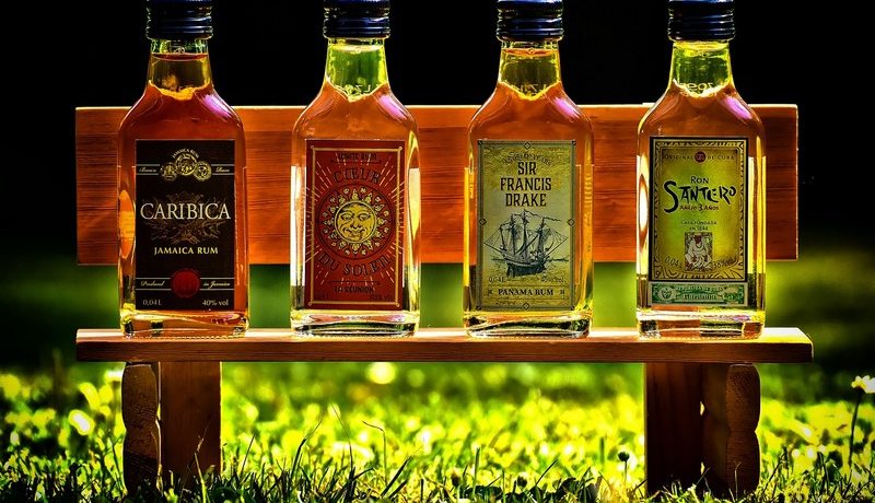 bouteilles de rhum