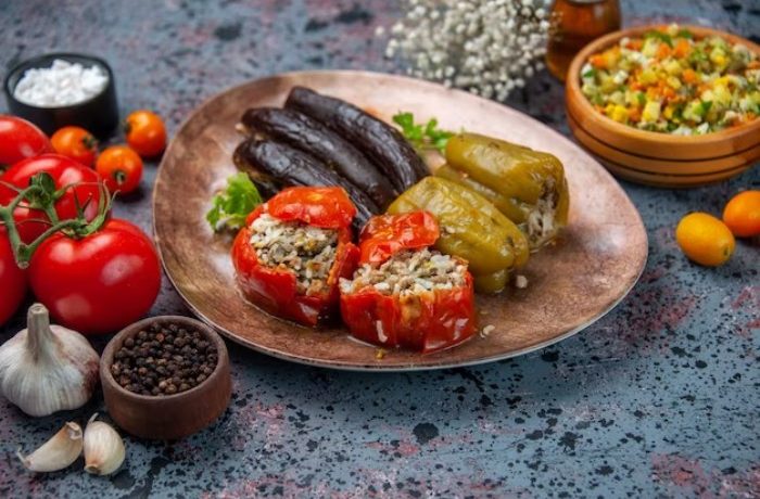Une assiette de dolma