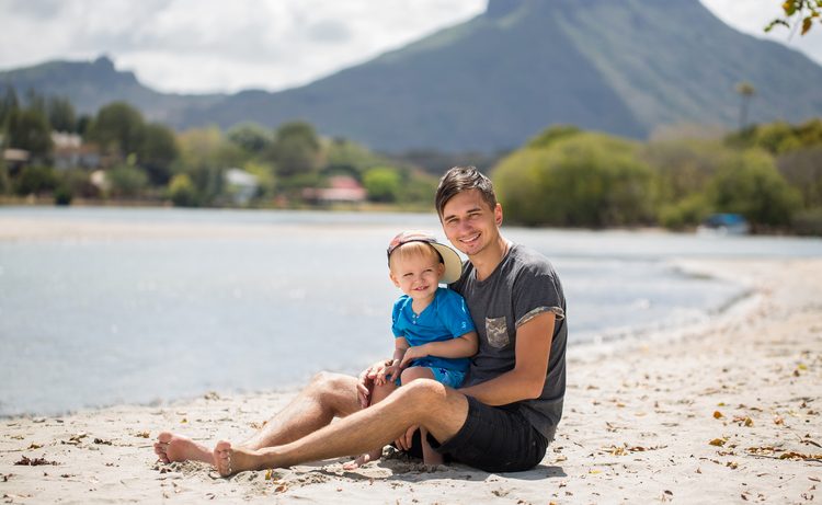 famille à l'île Maurice